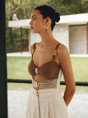 Maillard metal detail swimsuit