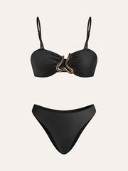 Golden Detail Bikini Set