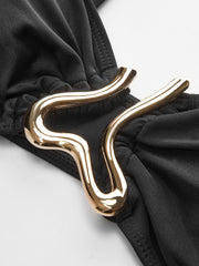 Golden Detail Bikini Set
