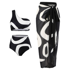 Two Tone Asymmetrical Beach Set